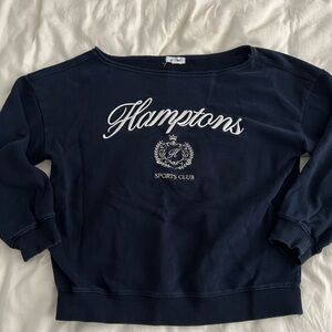 Garage Navy Blue Hamptons Sports Club Sweater